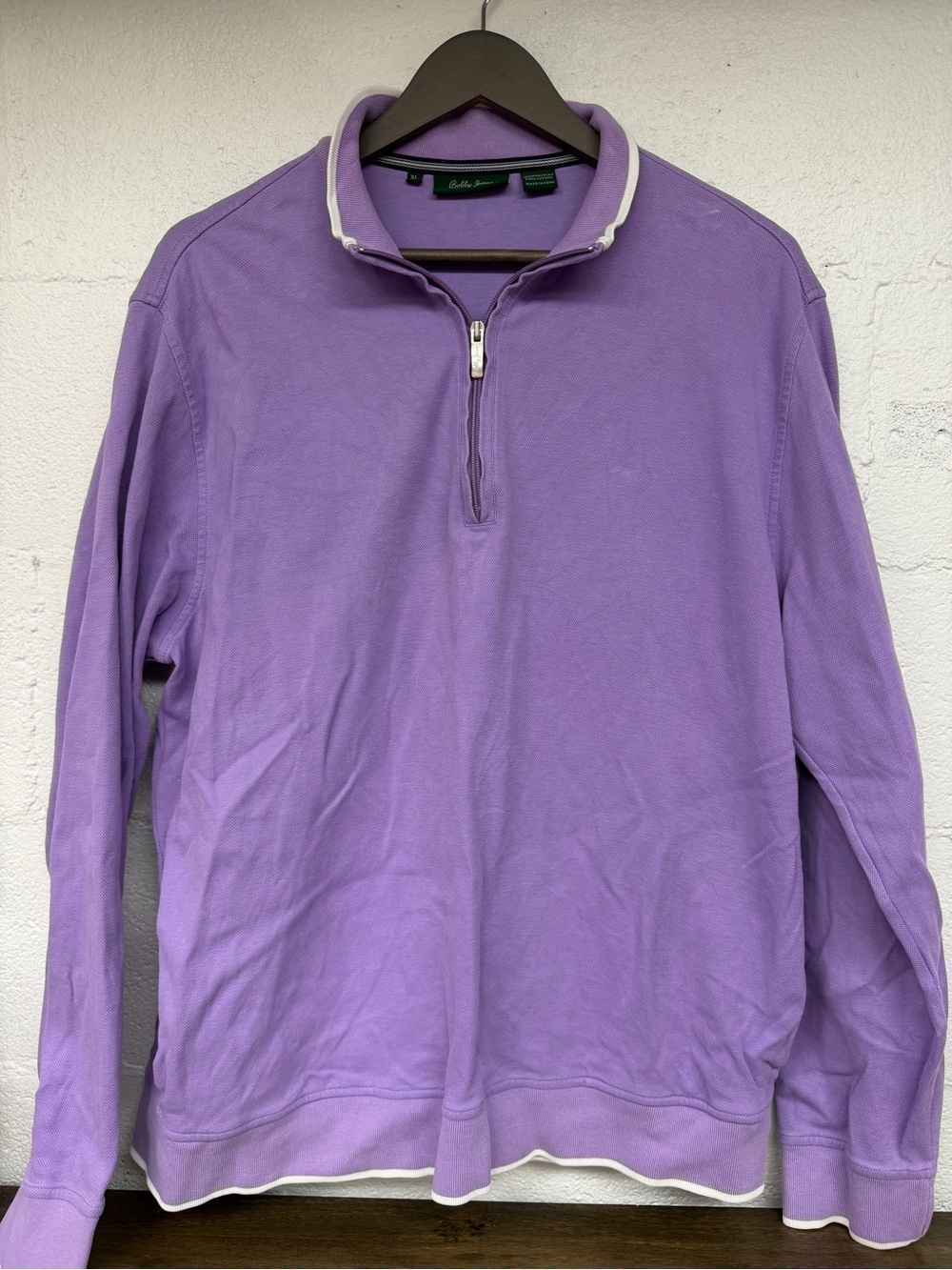 Bobby Jones women’s Lavender Half-Zip Sweater